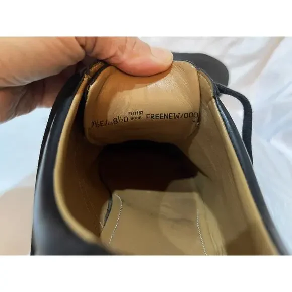 Mens Bally Black Leather Frenz Logo Low Lace-up Sneakers 8.5D